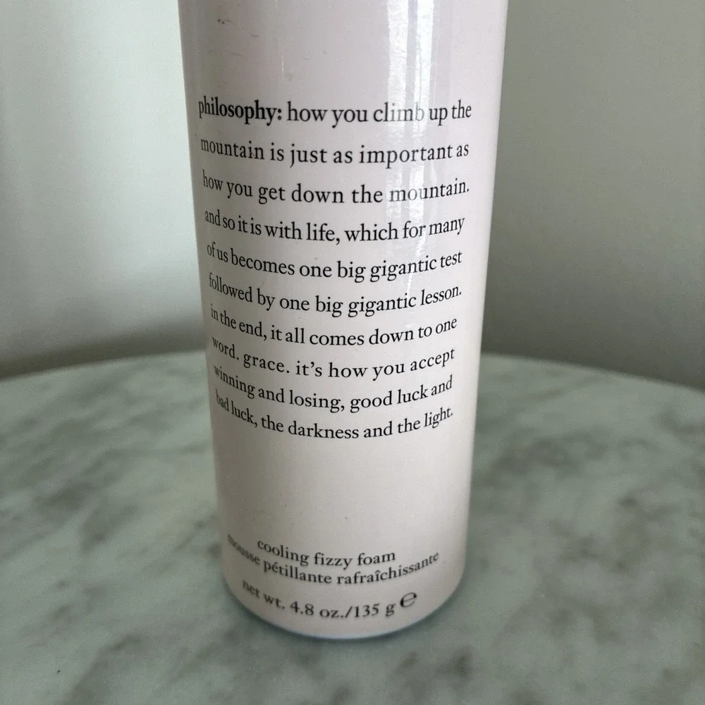 Philosophy Amazing Grace Cooling Body Mousse Moisturizer Fizzy Foam Pink
